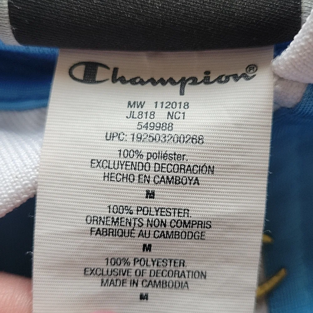 Champion Crown C Logo Cropped Life Track Jacket Baby Blue Medium